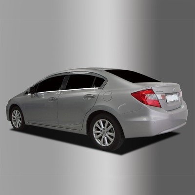 Нижние молдинги стекол Honda Civic IX 2012-2025 ( ABS хром)