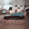Элероны на пороги BMW 5 E60 / E61 2004-2010 (чёрные)