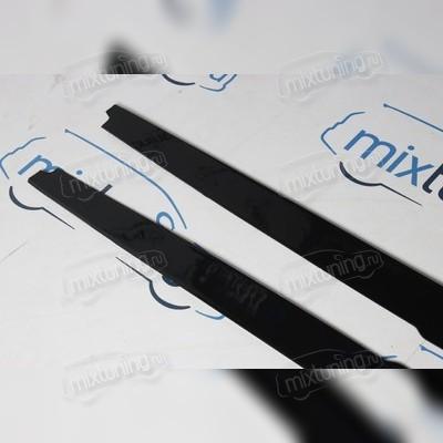 Элероны на пороги BMW 5 E60 / E61 2004-2010 (чёрные)