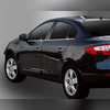 Нижние молдинги стекол Renault Fluence 2010-2025, Оригинал, Корея (ABS хром)