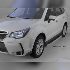 Пороги, подножки, ступени Subaru Forester 2012 - 2018, модель "Alyans"