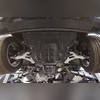 Защита картера и кпп Audi Q7 2009-2015 (Композит 8 мм) состоит из 2х частей