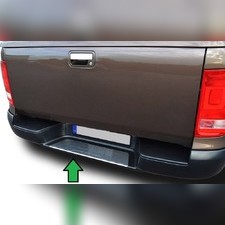 Накладка на задний бампер Volkswagen Amarok 2009-2022 (шлифованная)