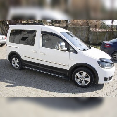 Расширители колесных арок и молдинги дверей Volkswagen Caddy 2010-2015 (2 сдиж..двери, Корот..база)