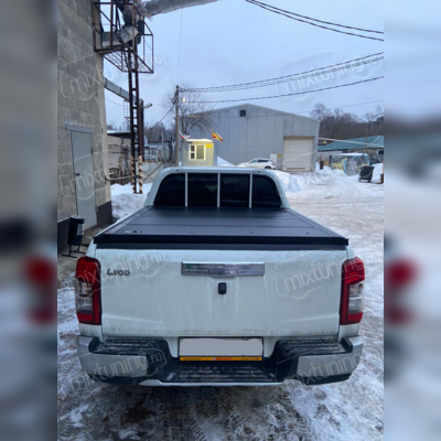 Крышка кузова трехсекционная Mitsubishi L200 2015+ (глянец) версия для ОАЭ (решетка за кабиной)
