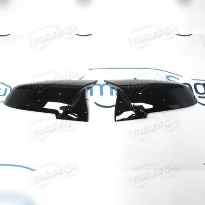 Накладки на зеркала BMW 4 F32 2014-2020 "седан" (чёрные)