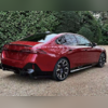 Диффузор заднего бампера BMW 5 G60 / G68 2024-нв "MP AERO Style" (чёрный) 3 части