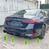 Диффузор заднего бампера BMW 5 G60 / G68 2024-нв "MP AERO Style" (чёрный) 5 частей