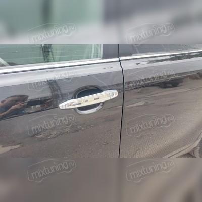 Накладки на ручки Toyota Land Cruiser Prado 120 с одной личинкой под замок (ABS пластик)