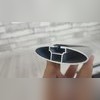 Багажник аэродинамический на интегрированные рейлинги Hyundai Palisade (серебро) с замком "Ace2"