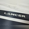 Накладки на пороги "Premium Carbon" Mitsubishi Lancer 2003-2007