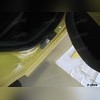 Накладки на пороги с названием модели автомобиля, серия "Premium" (нержавеющая сталь)
