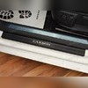 Накладки на внутренние пороги с логотипом модели, серия "Premium Carbon"
