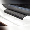 Накладки на внутренние пороги с логотипом модели, серия "Premium Carbon"