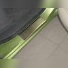 Накладки на пороги с названием модели автомобиля, серия "Premium" (нержавеющая сталь)
