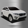 Накладки на передние фары и решетку KIA Sorento Prime III 2015-2020 (ABS хром)