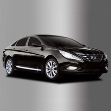 Молдинги на двери Hyundai Sonata VI 2009-2014 ( ABS хром)