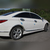 Молдинги на двери Hyundai Sonata VI 2009-2014 ( ABS хром)