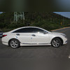 Молдинги на двери Hyundai Sonata VI 2009-2014 ( ABS хром)