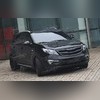 Решётка радиатора с сеткой (глянец под окрас, 1 полоса) KIA Sportage 2010-2013