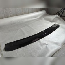 Накладка на задний бампер Volkswagen Caddy 2010-2015 (чёрный глянец)