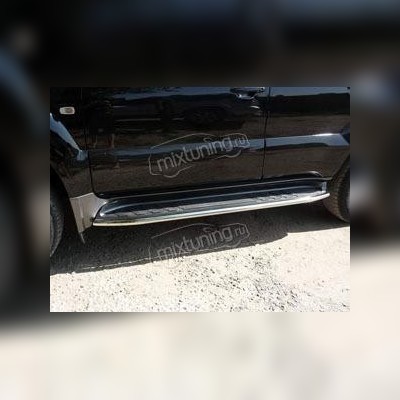 Защита штатного порога 42 мм