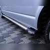 Комплект порогов труба с листом 60мм, модель "Hunter" (короткая база)