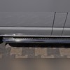 Комплект порогов из полированной нержавеющий стали, модель "Hector" (диаметр 60 мм)