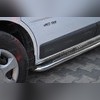 Комплект порогов из полированной нержавеющий стали, модель "Hector" (диаметр 60 мм)