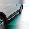 Комплект порогов Hyundai Santa Fe 2012-2019 (копия оригинала - OEM Style)