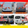 Спойлер Ford Transit Custom 2012-2022 (чёрный) 2 части
