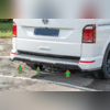 Диффузор заднего бампера Volkswagen T6 Caravelle 2015-2019 (черный глянец) средняя часть