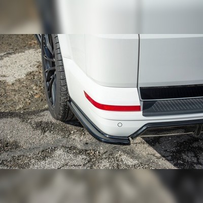 Элероны на задний бампер Volkswagen T6 Caravelle 2015-2019 (2 части) чёрный
