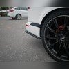 Элероны на задний бампер Volkswagen T6 Caravelle 2015-2019 (2 части) чёрный