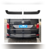 Элероны на задний бампер Volkswagen T6 Caravelle 2015-2019 (2 части) чёрный