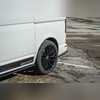 Элероны на задний бампер Volkswagen T6 Caravelle 2015-2019 (2 части) чёрный