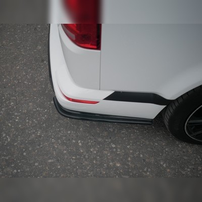 Элероны на задний бампер Volkswagen T6 Multivan 2015-2019 (2 части) чёрный