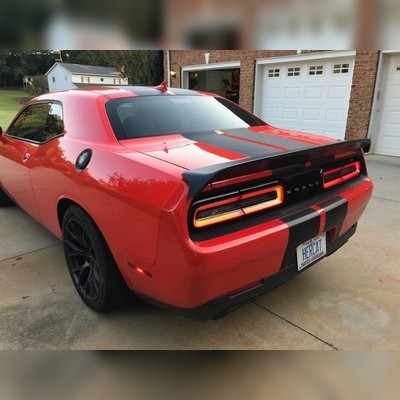 Спойлер Dodge Challenger 2015-2023 (SRT Hellcat Style) чёрный