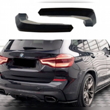 Элероны на задний бампер BMW X3 G01 2018-2021 (чёрный) 2 части
