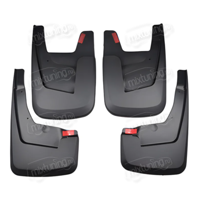 Брызговики передние и задние Dodge Ram 1500 V 2019+ (без расширителей)