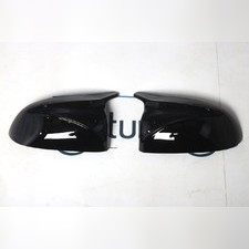 Накладки на зеркала BMW X6 G06 2019-нв (чёрные)