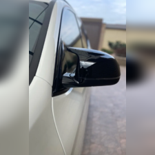 Накладки на зеркала BMW X6 G06 2019-нв (чёрные)
