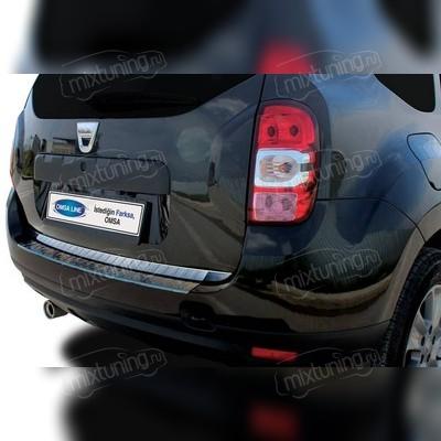 Накладка на кромку крышки багажника Renault Duster 2011-2017 (нержавеющая сталь)