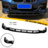 Сплиттер, диффузор, юбка переднего бампера BMW X3 G01 2018-2021 (4 части) чёрный