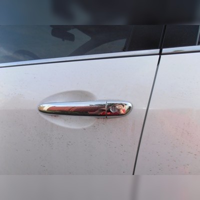 Накладки на дверные ручки (нержавеющая сталь) Mazda CX-7 2006-2012