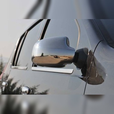 Накладки на зеркала Renault Duster 2011-2018 (полированная нержавеющая сталь)