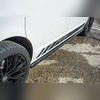 Элероны на пороги Volkswagen T6.1 Multivan 2020-2024 (чёрные) 4 части