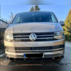 Сплиттер, диффузор, юбка переднего бампера Volkswagen T6 Multivan 2015-2019 (3 части) глянец