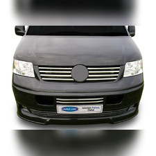 Накладки на решетку радиатора Volkswagen T5 Transporter 2003-2010 8 частей (нержавеющая сталь)