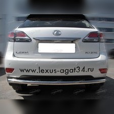 Защита заднего бампера (радиусная одинарная) 53 мм Lexus RX 2009-2012